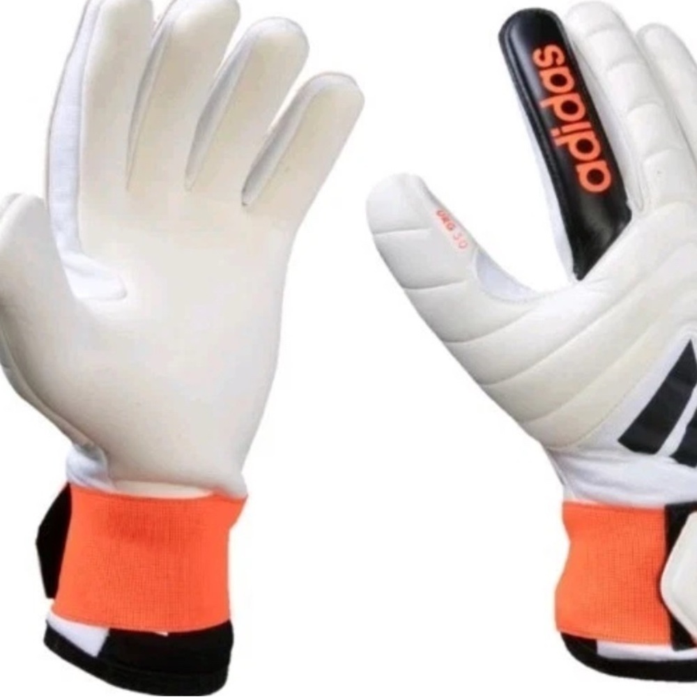 New Adidas Copa GL League Goalkeeper Gloves Ivory Solar Red Black IQ4011 Size 8 - Picture 7 of 8